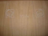 La porta di ingresso dell'appartamento "Viola"